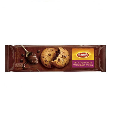 Osem Chocolate-Cream Filled Chocolate Chip Cookies Kosher Israeli Product 220g - KOSHERTOP